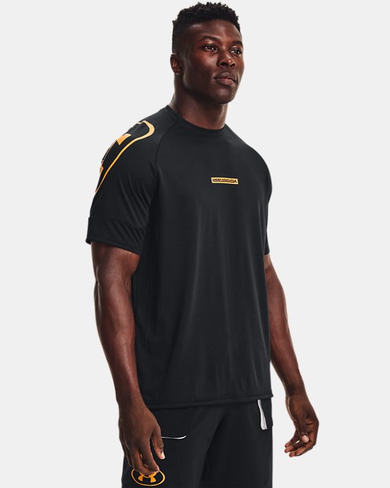 Men's UA Evolution Training Short Sleeve, Black, pdpMainDesktop image number 0